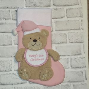 Baby's First Christmas Teddy Bear Stocking